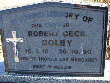  - GOLBY  Robert Cecil @ Moonbah Cemetery